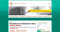 Desktop Screenshot of admisi.usahid.ac.id
