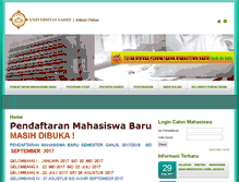 Tablet Screenshot of admisi.usahid.ac.id
